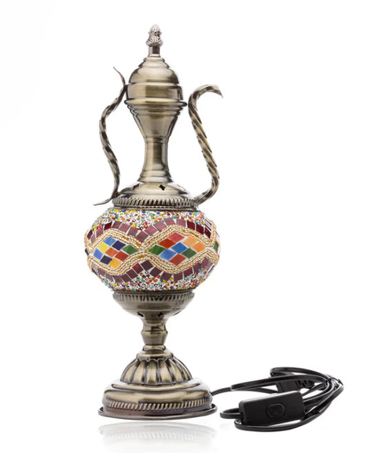 Vintage Glass Table Lamp Night Light for Decoration