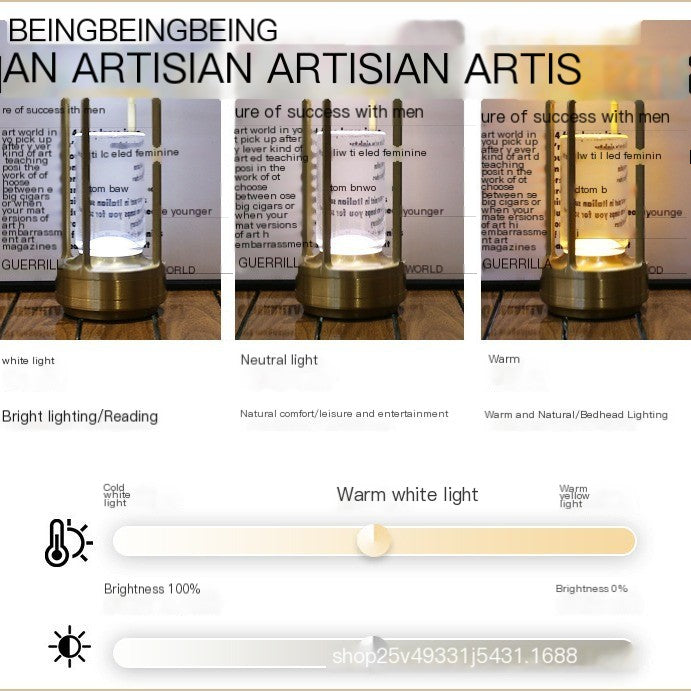 LED Touch Decorative Table Lamp with USB (Bedroom & Dining)