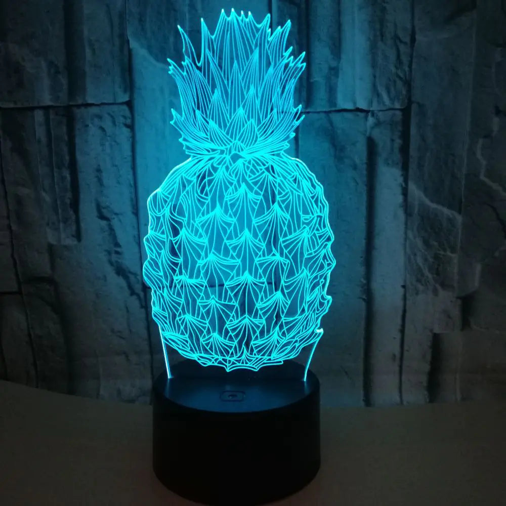 3D Pineapple LED Night Light