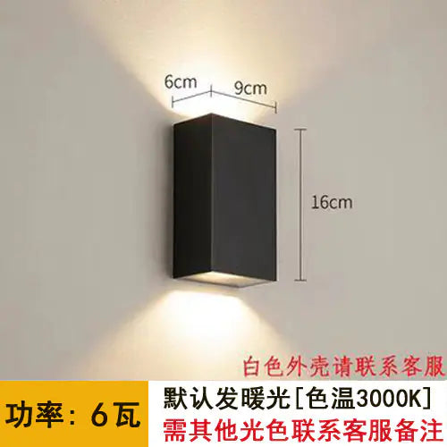 Outdoor Waterproof Double-Head Wall Light Fixture