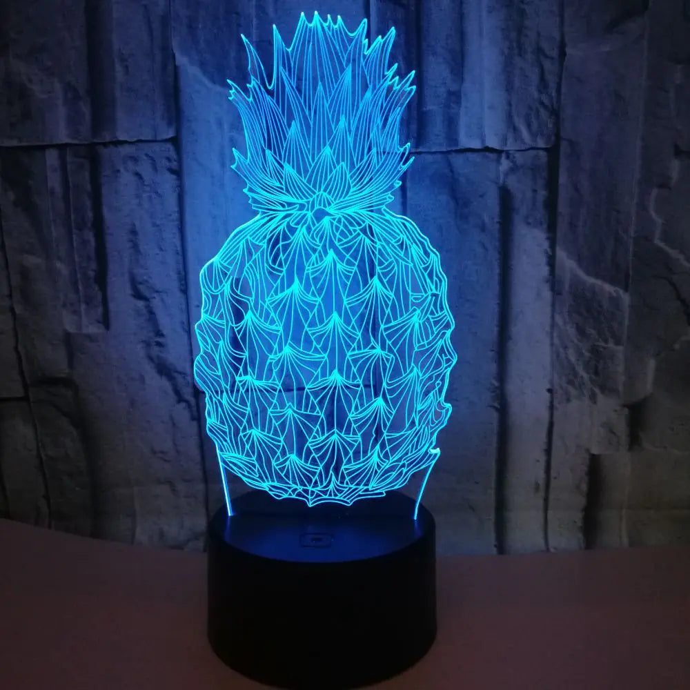3D Pineapple LED Night Light