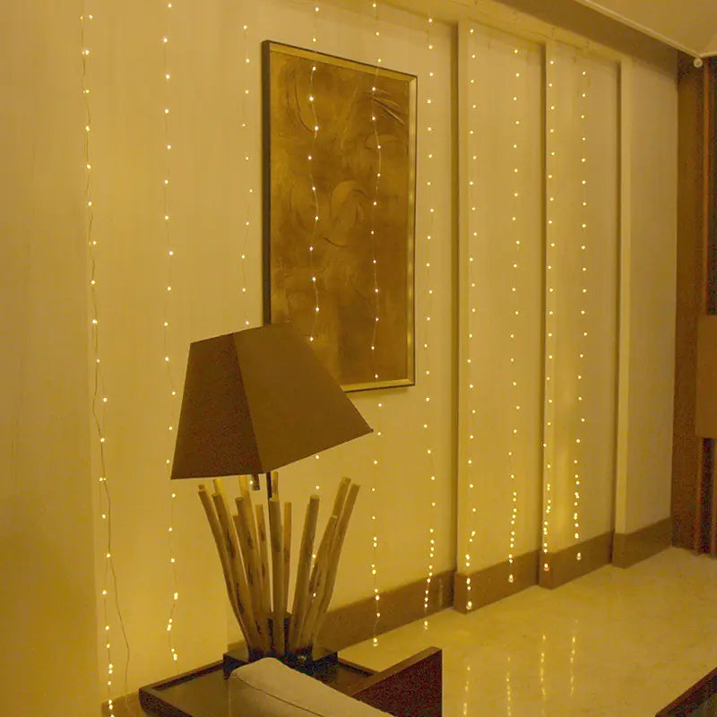 LED Curtain Lights, 3x3m Decorative Lights