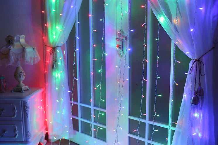 LED Curtain Lights, 3x3m Decorative Lights