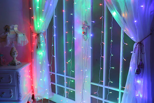 LED Curtain Lights, 3x3m Decorative Lights