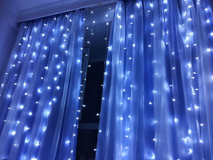 LED Curtain Lights, 3x3m Decorative Lights