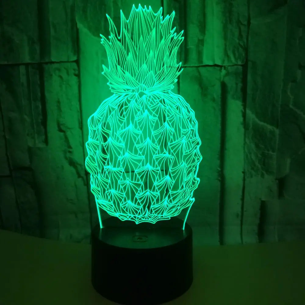 3D Pineapple LED Night Light